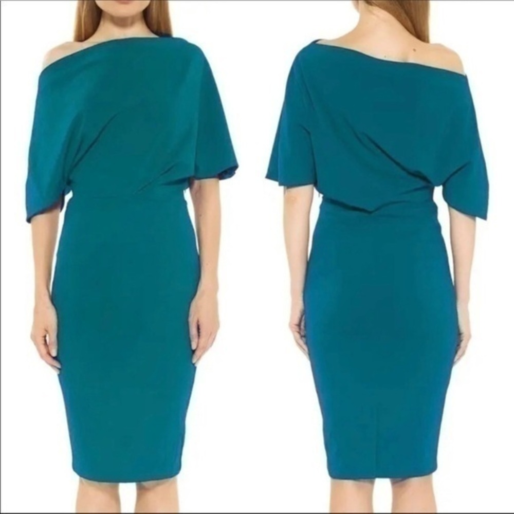 NWT Alexia Admor Draped One Shoulder Sheath Dress